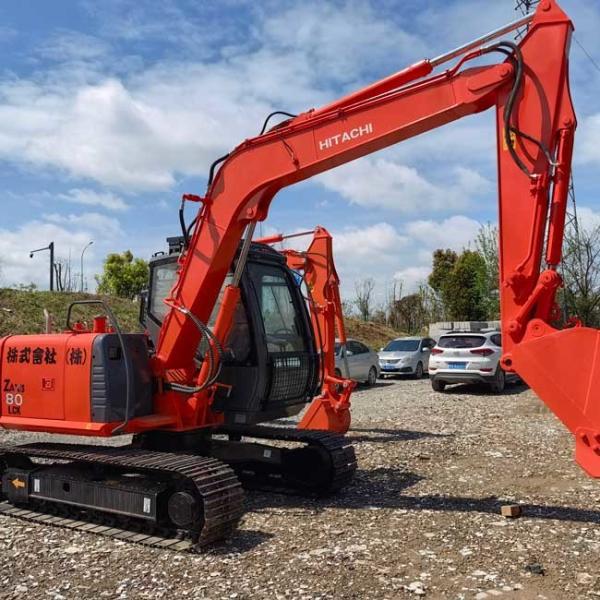 Used Original Excavator HItachi ZX80 Compact Crawl Excavator 0.28m3 Bucket