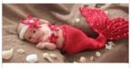 Baby Photography Prop Crochet Knitted Baby Hats Girl Boy Baby Costume Mermaid