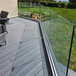 Wholesale Silk Printed Flat Tempered Safety Glass Balustrades for Outdoor Balcony Stairs Decking from china suppliers