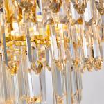 Creative Led Chandelier For Live Room Luxury Crystal Lamp gold light fixtures(WH