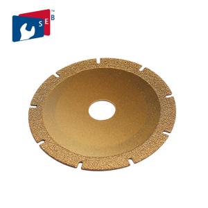 Wholesale 105 Mm Granite Cutting Wheel , Dry Cutting Blade Vacuum Brazed Technology from china suppliers
