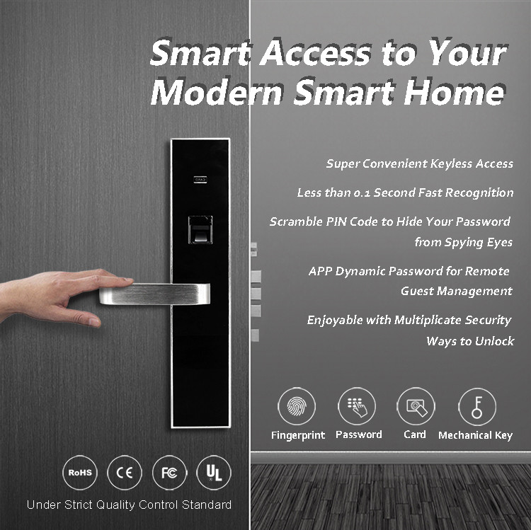 Office Electronic Combination Lock , Aluminium Commercial Security Door Locks