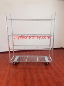 Wholesale Metal Mesh Seedling Cart Danish Flower Cart With PP Wheel from china suppliers