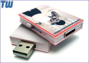 Wholesale Customized Full Color Digital Printing Sliding Book 16GB USB Thumbdrive from china suppliers