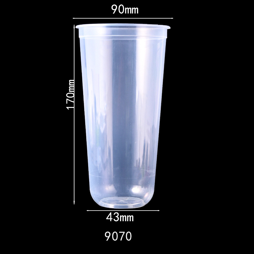 Eco Friendly PP U Shaped Plastic Cups Milkshake Cup For Tea Coffee Food And Drink