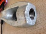 Carbon Steel Power Line Fittings / Thimble Eye Nut For Straight Away Head Guys