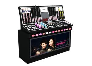 Wholesale Elegant Retail Makeup Display Stand Delicate With Healthy Black Paint Material from china suppliers