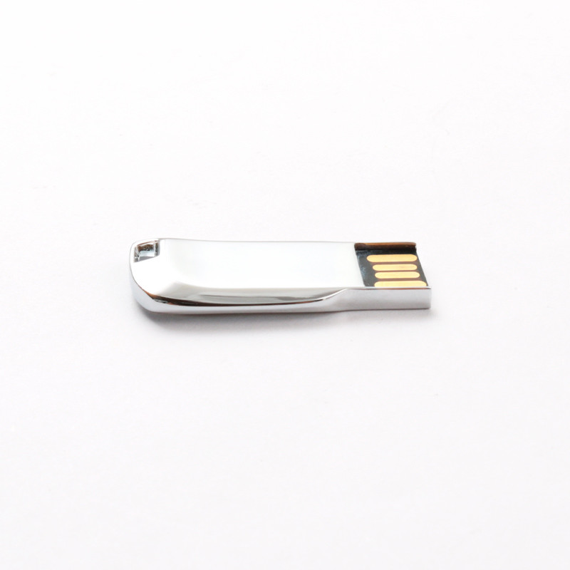 Silver Shiny Body Metal USB Pen Drive 2.0 64GB 128GB 20MB/S Conform US Standard