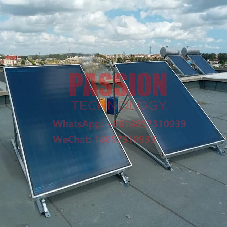 2m2 Blue Color Flat Plate Solar Collector 200L Flat Panel Solar Water Heater