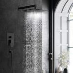 Bathroom shower cabin mixer 12 inch ceiling water saving flow 360 degrees