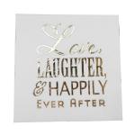 Gold Foil Cocktail Paper Napkins Serviettes Disposable For Weddings