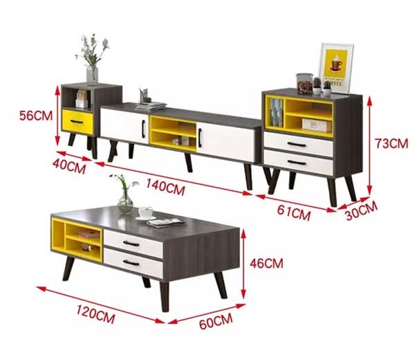 Luxury Small Wooden Center Tables Anti Scratch Office / Living Room Furniture