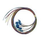0.9 Mm FTTH LC UPC Colorful Fiber LSZH/PVC Singlemode SM 12cores Optic Fiber