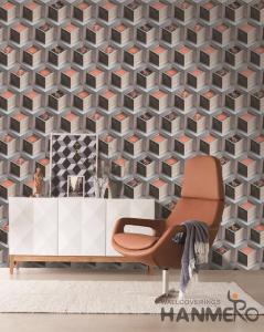 Wholesale Fashion PVC 3D Home Wallpaper for Living Room Germetric Pattern Design from china suppliers