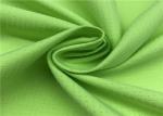 Comfortableful 100% P Breathable Outdoor Fabric , Green Water Resistant Fabric