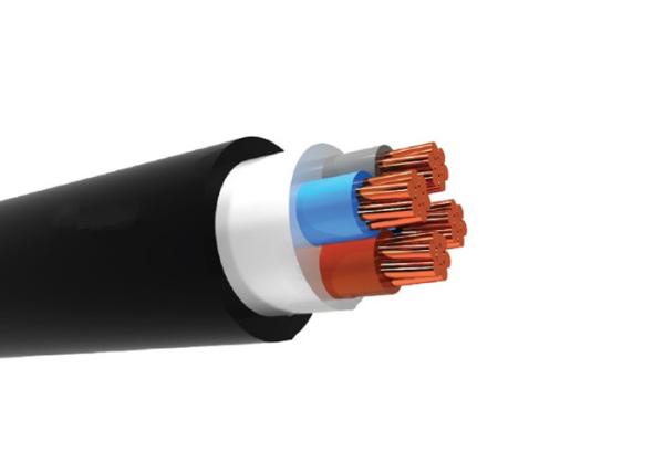 300 / 500V 70˚C 4 / 5 Core Armoured Cable , Light Polyvinyl Chloride Sheathed