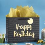 Zhejiang 's Gravure Printing Ivory Board Paper Bag Affordable Happy Birthday
