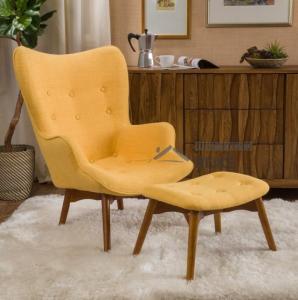 Wholesale Decorative Armchairs Leisure Lounge Bear Chair Leather Contour Chair and Ottoman from china suppliers