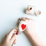 Tassel Heart Three Dimensional Foundation Makeup Brush 25.7*4cm