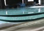 Office Furniture Cracked Ice Table Top Glass Laminated Transparent