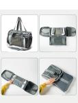 Heavy Duty Waterproof Pet Carrying Pouch In Black / Gray Strong Dog Friendly