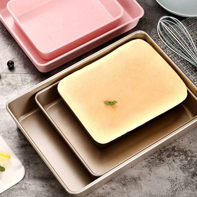 Oven Gold 9'' 11'' 13'' Deep Square Bread Pan Thicken Non Stick Loaf Pan
