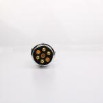 Metal Material 7 Way Trailer Cable Connector Corrosion Resistance OEM Standard