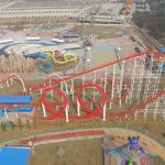 Thrilling Amusement Park Roller Coaster , Five Rings Funny Roller Coaster