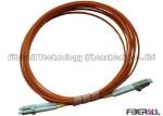 Multimode Duplex Fiber Optic Jumper With Orange Fiber Optic Cable And LC