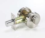 Zinc Body Brass Cylinder Circle Deadbolt Lock Satin Nickel