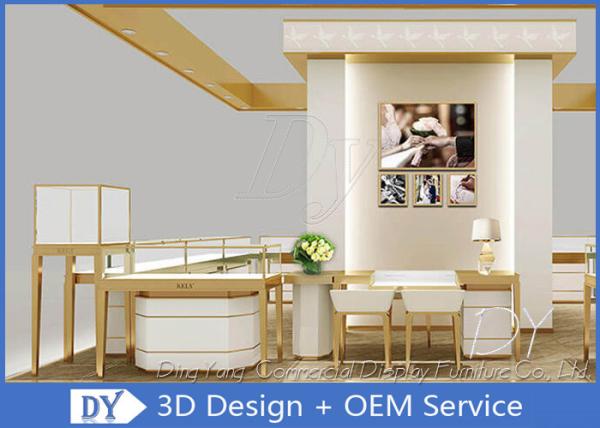 Commercial Lockable Jewelry Glass Display Cabinet For Showroom 550 X 550 X