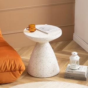 Wholesale Round White Stone Cafe Table For Apartment Customizable from china suppliers