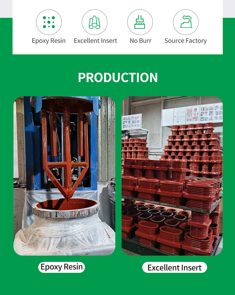 Wall Insulated Epoxy Bushing For Transformer 10KV Mid Voltage