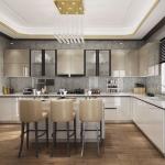Factory Manufacturer Modern Kitchen Cabinet With Accessories And Appliances