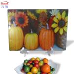 Smooth Round Glass Cutting Board Square with 4mm Tempered Tempered Kitchen