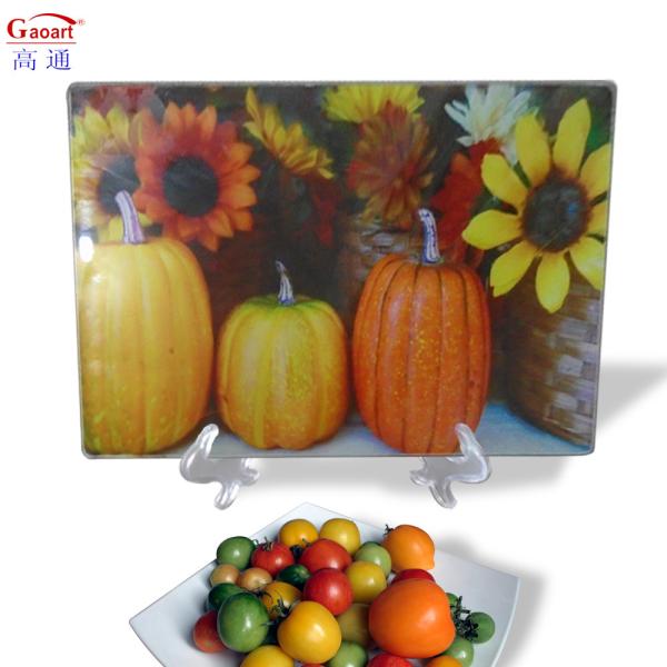 Smooth Round Glass Cutting Board Square with 4mm Tempered Tempered Kitchen
