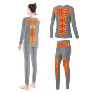 Wholesale Female Electric Heating Base Layer Heated Thermal Underwear Suit for Winter Sports from china suppliers