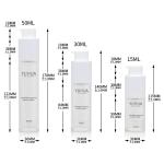 Round Shape Bottle Double Wall Bottle Airless Wholesale PET Plastic Bottle 15ml