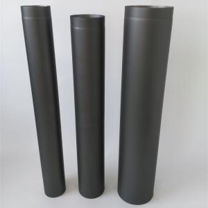 Wholesale Straight Black Chimney Pipe Length 300mm - 1200mm Single Wall System from china suppliers