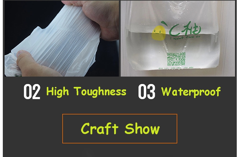 ECO-Friendly Plastic T Shirt Shopping Bags , White Colour With Printing , HDPE material
