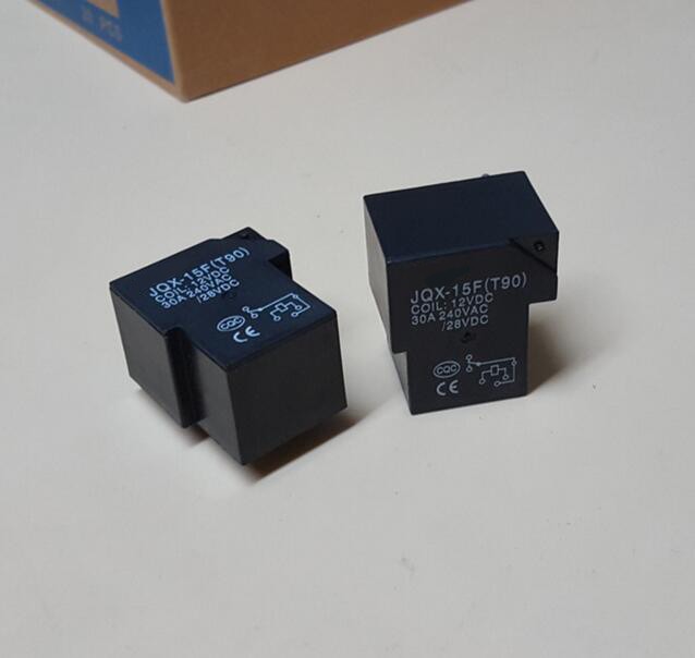 JQX-15F(T90) Coil Relay 12VDC 30A 250VAC 30VDC 6 pin 1NO 1NC SLA-12VDC-SL-C PCB Type