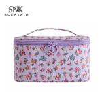Flower Pattern Oxford Waterproof Makeup Bag