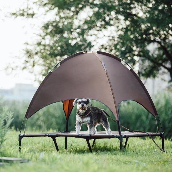 Dog March Bed Outdoor Sunshade Pet Tent Elevated Bed With Roof Massive Dog Bed
