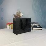 Black Logo Custom Printed Paper Bags For Shopping