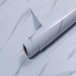 Smoke-Proof White Marble Sticker Wall Paper Kitchen Wall Stickers Wallpaper