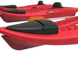 Wholesale Red Plastic Sit On Top Kayak With Double Wall Lid Cover Customized Size from china suppliers