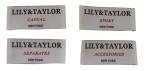 30D Yarns Printed Clothing Labels Washable For Gifts , 8cm x 2cm
