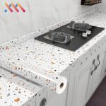 ODM Black Marble Removable Wallpaper PVC Marble Temporary Wallpaper