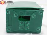 Green Corrugated Plastic Totes , Folding Corrugated Plastic Box