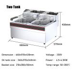 Electric Oil Outlet Fryer for Meat/Snacks/Chicken/Potato/Vegetables App